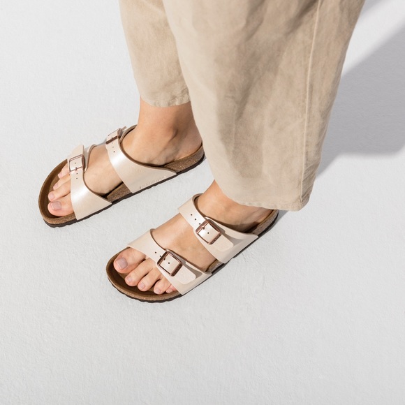 Birkenstock | Shoes | Birkenstock Arizona Graceful Pearl White Sandals |  Poshmark